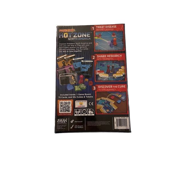 Hot Zone - North America Pandemic Board Game Asmodee NIB - Picture 3 of 6